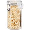 imageOGGI Clear Canister Airtight 38oz  Clamp Lid ampamp Spoon  Airtight Food Storage Containers Ideal for Kitchen ampamp Pantry Storage of Bulk Dry Food Including Flour Sugar Coffee Rice Tea Spices ampamp Herbs72 Fluid Ounces