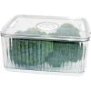 imageOGGI Fresh Keeper Max Produce Containers for Fridge  Time Tracking Adjustable Date Dial BPAFree Large Fruit ampamp Vegetable Storage Bins Berry Lettuce Food Storage  47 Liter1975 Cups