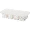 imageOGGI Prep ampamp Portion Silicone Freezer Trays with Lid  Freezer Molds for Food Ice Cube Tray Food Prep Containers Freezer Storage Containers for Soup Smoothie Cubes Broth Leftovers  2 Cup x2Sprinkles