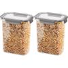 imageOggi Clarity LeakProof Airtight Food Storage Containers  Set of 2 Ultra clear BPA free Sealable Container with Lid Ideal Kitchen Organization Perfect Meal Prep Containers 12oz350ml135oz Pack of 2