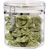 imageOggi Clear Canister with Clamp Lid 28 oz  Large Airtight Food Storage Container for Kitchen ampamp Pantry Storage of Bulk Dry Foods Including Pasta Flour Sugar Coffee Rice Tea Spices ampamp Herbs150Fluid Ounce