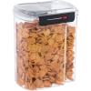 imageOggi Easi Grip 57oz Moisture Proof Storage Container Ultra Clear BPAFree Sealable Canister Flip Open Pouring Lid Date Reminder Slider on Clip Ideal Cereal Dispenser 57oz  17lt128Ounce