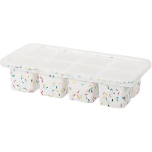 imageOGGI Prep ampamp Portion Silicone Freezer Trays with Lid  Freezer Molds for Food Ice Cube Tray Food Prep Containers Freezer Storage Containers for Soup Smoothie Cubes Broth Leftovers  2 Cup x2Sprinkles