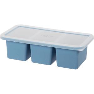 imageOGGI Prep ampamp Portion Silicone Freezer Trays with Lid  Freezer Molds for Food Ice Cube Tray Food Prep Containers Freezer Storage Containers for Soup Smoothie Cubes Broth Leftovers  2 Cup x2Blue