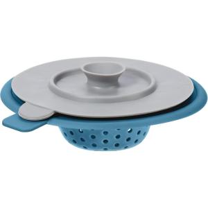 imageOGGI Silicone Sink Strainer ampamp Stopper Set Great Kitchen Sink Strainer Silicone Drain Stopper Sink Drain Strainer Sink Plug 46 Diameter Rim GrayTurquoise
