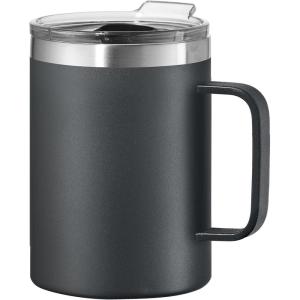 imageOGGI ThermoMug Stainless Steel Insulated Mug Double Wall Vacuum Insulated wHandle ampamp Lid Coffee Cup Camping Mug Travel Thermos 14oz420ml RedBlack