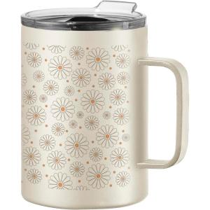 imageOGGI ThermoMug Stainless Steel Insulated Mug Double Wall Vacuum Insulated wHandle ampamp Lid Coffee Cup Camping Mug Travel Thermos 14oz420ml RedDaisy
