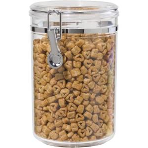 imageOggi Clear Canister with Clamp Lid 28 oz  Large Airtight Food Storage Container for Kitchen ampamp Pantry Storage of Bulk Dry Foods Including Pasta Flour Sugar Coffee Rice Tea Spices ampamp Herbs61Fluid Ounce
