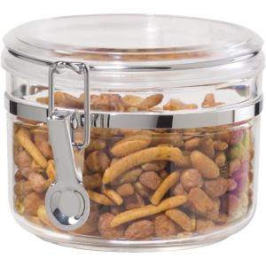 imageOggi Clear Canister with Clamp Lid 28 oz  Large Airtight Food Storage Container for Kitchen ampamp Pantry Storage of Bulk Dry Foods Including Pasta Flour Sugar Coffee Rice Tea Spices ampamp Herbs28Fluid Ounce