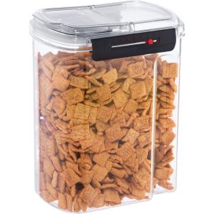 imageOggi Easi Grip 57oz Moisture Proof Storage Container Ultra Clear BPAFree Sealable Canister Flip Open Pouring Lid Date Reminder Slider on Clip Ideal Cereal Dispenser 57oz  17lt128Ounce
