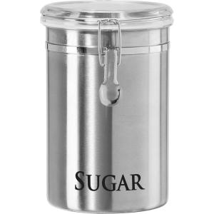 imageOggi Jumbo 8quot Stainless Steel Flour Clamp Canister  Airtight Food Storage Container Ideal for Kitchen ampamp Pantry Storage of Flour or other Bulk Dry Foods8InchFlour