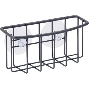 imageOggi Metal Suction Sink Caddy Kitchen Brush Bar Soap or Sponge Holder for Kitchen Sink Great Kitchen Sink Organizer for Sink Accessories 6 x 25 x 275 GrayGrey