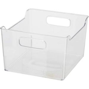 imageOggi Storage Bin With Handles  Deep 975quot x 9quot x 6quot  Ideal for Kitchen Organization Pantry Storage Fridge Organizing Clear1 Count Pack of 1