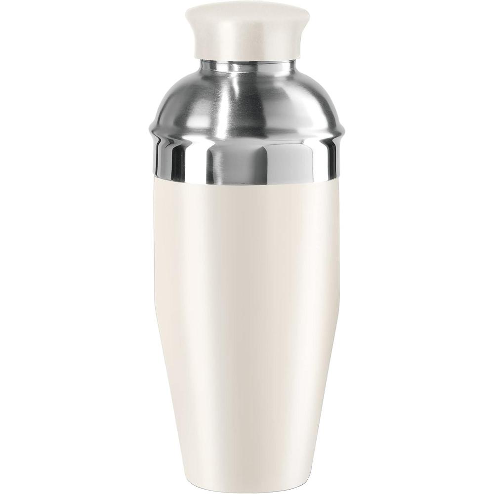 imageOGGI Classic Cocktail Shaker Gold Stainless  26 oz Stainless Steel Construction Built in Strainer  Ideal Home Bar Drink Mixer Bartender Kit Essential Bar AccessoriesWarm Gray