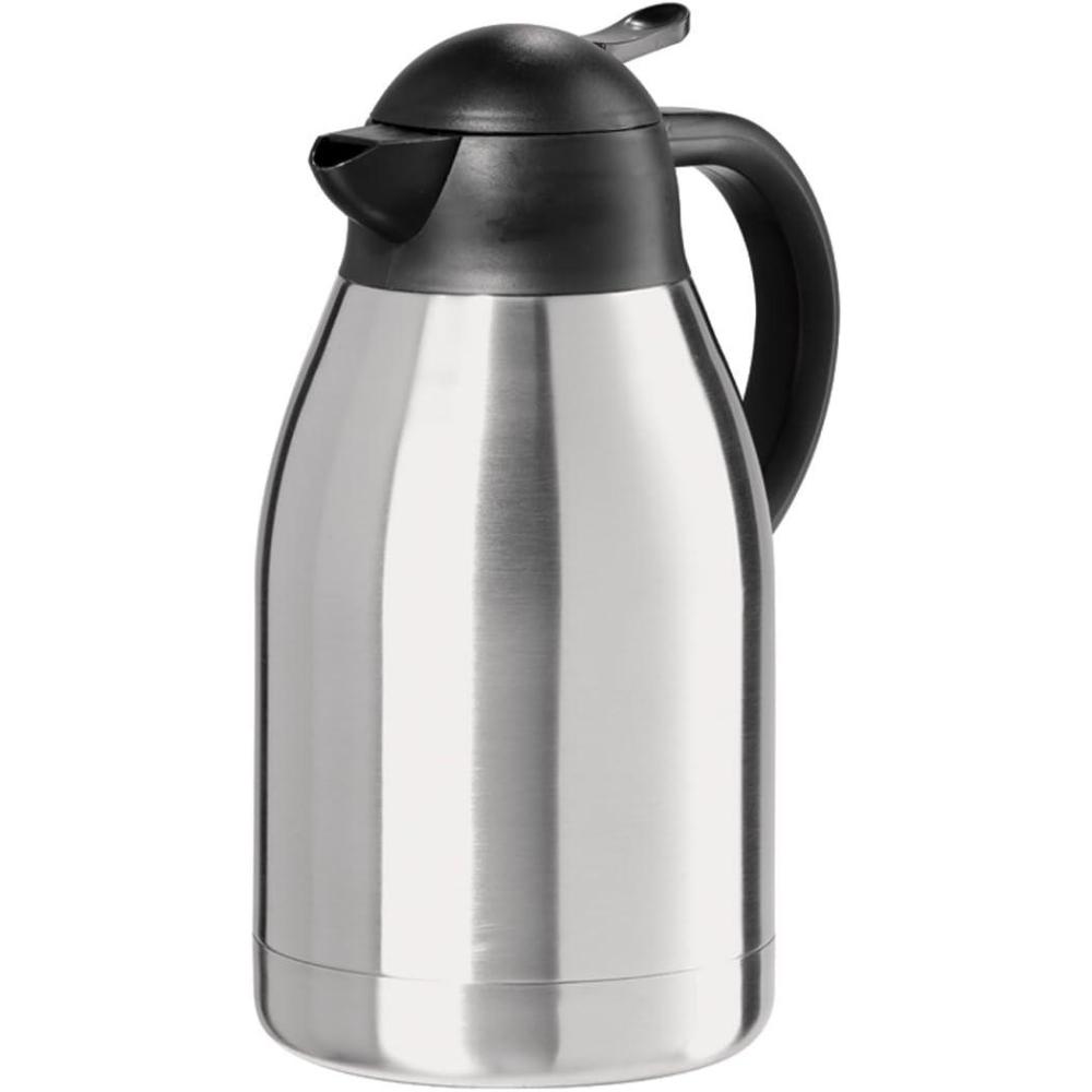 imageOGGI Coronado 68oz Stainless Steel Thermal Coffee Carafe Double Walled Vacuum Container wPress Button Top Insulated Coffee Carafe Thermos Carafe Coffee Urn Hot Beverage Dispenser 2 LitersCatalina 68Ounce