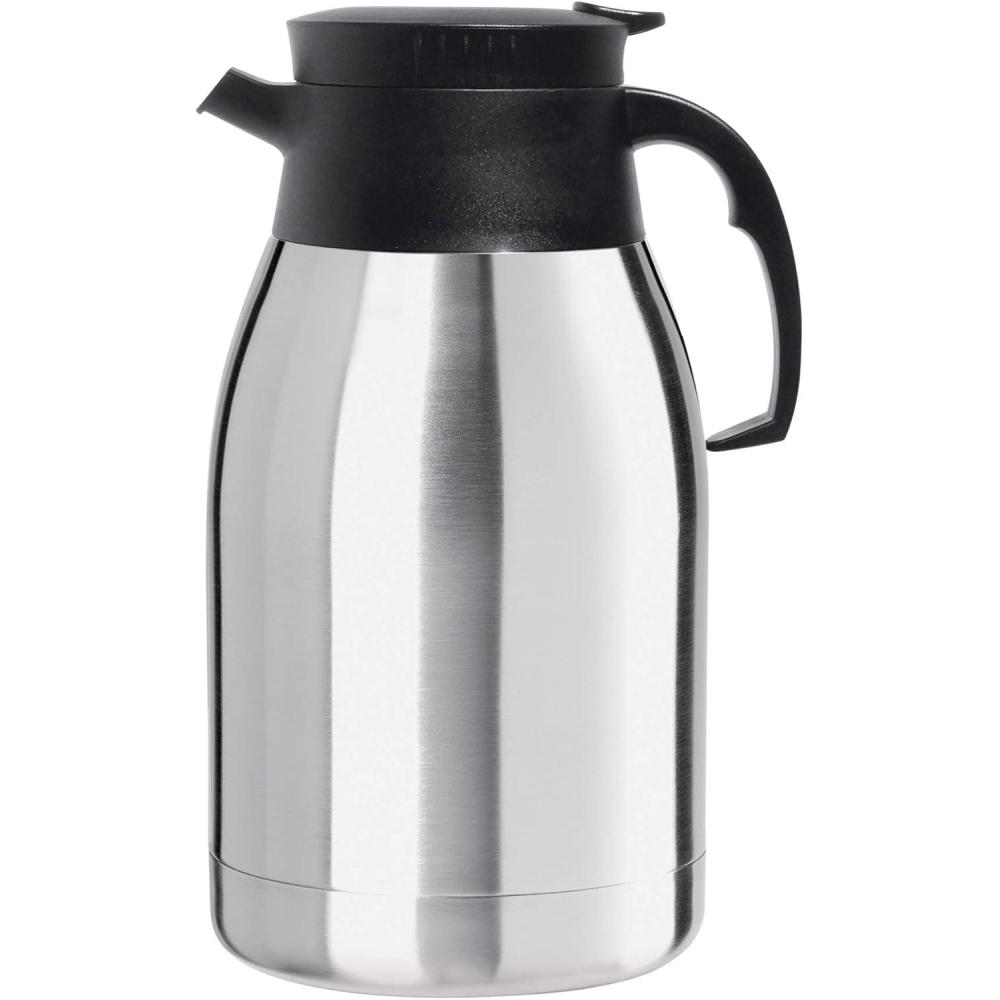 imageOGGI Coronado 68oz Stainless Steel Thermal Coffee Carafe Double Walled Vacuum Container wPress Button Top Insulated Coffee Carafe Thermos Carafe Coffee Urn Hot Beverage Dispenser 2 LitersCoronado 68Ounce