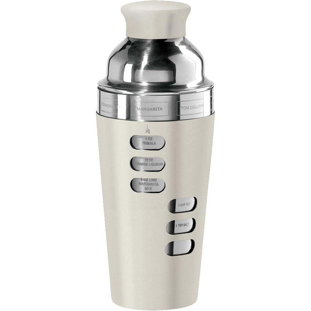 imageOGGI Dial A Drink Cocktail Shaker23oz Stainless Steel Shaker with Built In Strainer Ideal Cocktail Mixer for Martini Margarita ampamp MoreCharcoal  23oz