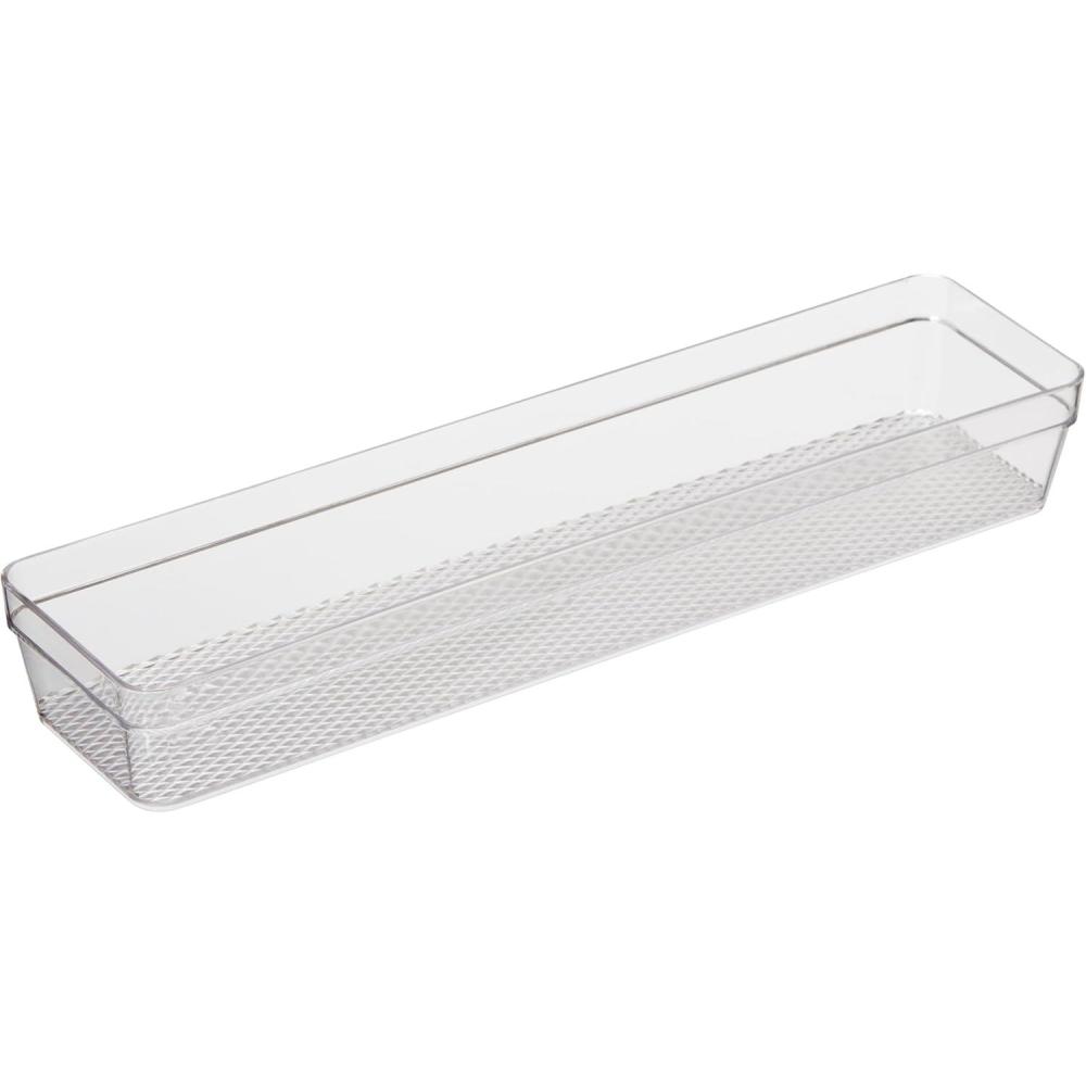 imageOggi Set of 3 Clear Drawer Organizers  1 6x625 1 625x925 1 625x1575  Ideal for Organizing Kitchen Drawers Office Desk Silverware Kitchen Utensils Cosmetics and Bathrooms3 by 12
