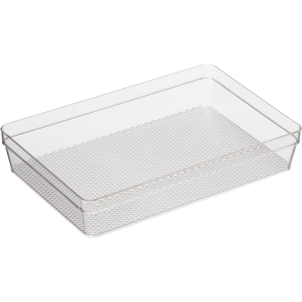 imageOggi Set of 3 Clear Drawer Organizers  1 6x625 1 625x925 1 625x1575  Ideal for Organizing Kitchen Drawers Office Desk Silverware Kitchen Utensils Cosmetics and Bathrooms6 by 9