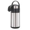 imageOGGI Airking 102oz Stainless Steel Thermal Coffee Carafe Vacuum Container wLever Action Pump Insulated Coffee Carafe Thermos Carafe Hot Beverage Dispenser Catering Supplies 3 Liters