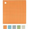 imageOGGI Silicone Pot Holders for Kitchen  Heat Resistant to 500F NonSlip Textured Grip Water Resistant Durable 7quotx7quot Pot Holders for Hot Pans and Dishes Dishwasher Safe Silicone PotholdersOrange