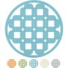 imageOGGI Silicone Trivets for Hot Pots and Pans  HeatResistant Small Silicone Mats for Countertops Microwave and Stove 7quotx7quot NonSlip BPAFree Multipurpose Trivets for Hot Dishes  Geo DesignTurquoise