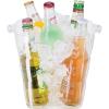 imageOggi Acrylic Oval Party Tub  Clear Beverage Cooler wHandles Wine Cooler Beer Chiller Ideal Party Tubs for Drinks Use Ice Tub for Indoor or Outdoor Bars 185quot x 11quotSquare Ice Tub