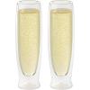 imageOggi Beer Double Wall Insulated Glass Mug Ideal for IPA ale lager stout pilsner Beer Stays Cool Longer Even Outdoors Visually Stunning 14oz  400ml Set of 2Clear
