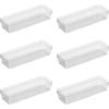 imageOggi Clear Drawer Organizer  3quot X 125quot Set of 6  Ideal for Organizing Kitchen Drawers Office Desk Silverware Kitchen Utensils Cosmetics and Bathrooms3 by 95 set of 6