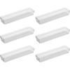 imageOggi Clear Drawer Organizer  3quot X 125quot Set of 6  Ideal for Organizing Kitchen Drawers Office Desk Silverware Kitchen Utensils Cosmetics and Bathrooms3 by 125 set of 6