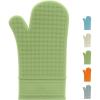 imageOggi Silicone Oven Mitt  Heat Resistant Gloves for Cooking Kitchen Mitts for Oven NonSlip Heat Resistant Oven Mitts Silicone EasytoClean Oven Glove with Textured Grip 12quotx6quot GreySage
