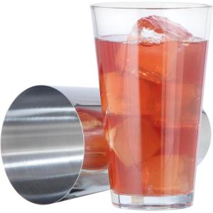 imageOGGI Boston Cocktail Shaker  GlassStainless Steel 17oz24oz  Classic Professional Design Home Bar Boston Style Drink Mixer Bartender Kit Essential Bar Accessories