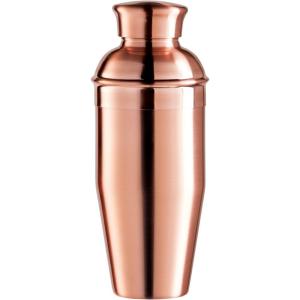 imageOGGI Classic Cocktail Shaker Gold Stainless  26 oz Stainless Steel Construction Built in Strainer  Ideal Home Bar Drink Mixer Bartender Kit Essential Bar AccessoriesCopper