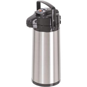 imageOGGI Coronado 68oz Stainless Steel Thermal Coffee Carafe Double Walled Vacuum Container wPress Button Top Insulated Coffee Carafe Thermos Carafe Coffee Urn Hot Beverage Dispenser 2 LitersPumpmaster wLever