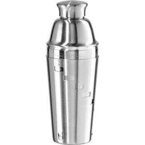 imageOGGI Dial A Drink Cocktail Shaker  Warm Gray 15 Recipes Built in Strainer 34 oz  The Original and Only Dial A Drink  Ideal Home Bar Drink Mixer Bartender Kit Essential Bar AccessoriesStainless  34oz