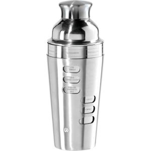 imageOGGI Dial A Drink Cocktail Shaker23oz Stainless Steel Shaker with Built In Strainer Ideal Cocktail Mixer for Martini Margarita ampamp MoreStainless  23oz
