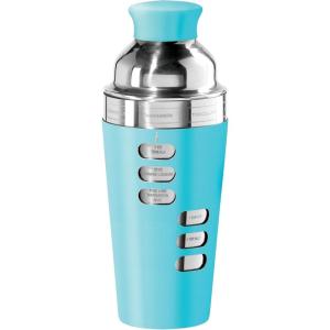imageOGGI Dial A Drink Cocktail Shaker23oz Stainless Steel Shaker with Built In Strainer Ideal Cocktail Mixer for Martini Margarita ampamp MoreTurquoise  23oz