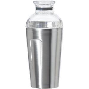 imageOGGI Groove Insulated Cocktail Shaker17oz Double Wall Vacuum Insulated Stainless Steel Tritan Lid has Built In Strainer Ideal Cocktail Mixer Martini Shaker Margarita Shaker Gold MarbleStainless Steel