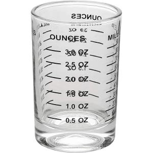 imageOGGI Measuring Shot Glass with Measuring Lines 3oz  90ml  Bartender Accessories Jigger for Bartending Shot Glass Measuring Cup with Ounces ampamp MillilitersMeasured Glass Jigger