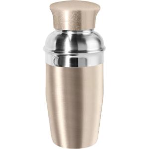 imageOGGI Mini Cocktail Shaker 10oz  Gray Stainless Steel  Ideal Single Serve Martini Shaker Great Small Size Suitable for Mini Bar On the Go Travel RV CampingGold