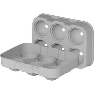 imageOGGI Small Ice Cube Tray 2 Mini Ice Cube Trays Tiny Ice Cube Maker Flexible 160 Cavity Silicone Ice Trays for Freezer Crushed Pebble Ice Cubes for Moscow Mules Cocktails ampamp Juices BPA Free  GrayGray