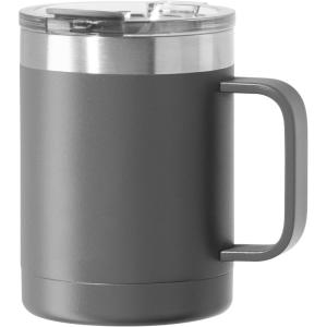 imageOGGI ThermoMug Stainless Steel Insulated Mug Double Wall Vacuum Insulated wHandle ampamp Lid Coffee Cup Camping Mug Travel Thermos 14oz420ml Blue SkyCharcoal