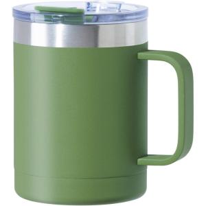 imageOGGI ThermoMug Stainless Steel Insulated Mug Double Wall Vacuum Insulated wHandle ampamp Lid Coffee Cup Camping Mug Travel Thermos 14oz420ml Blue SkyOlive