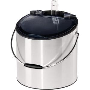 imageOGGI Wine ampamp Ice Bucket Ice Bucket with Lid ampamp Ice Scoop Wine Chiller Bucket Tabletop Wine Chiller Holds 2 Bottles Bar Set is Great Addition to Bar Cart or Home Bar Accessories 4Quart