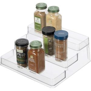 imageOggi 3 Tier Spice Organizer ampamp Pantry Storage For Shelf Kitchen Cabinet Spice Rack Pantry Organization and Storage Clear Shelves1 Count Pack of 1