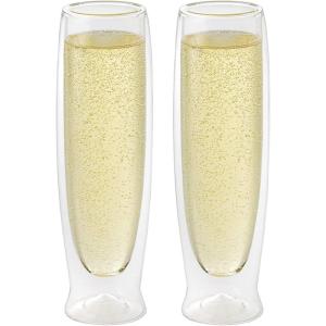 imageOggi Beer Double Wall Insulated Glass Mug Ideal for IPA ale lager stout pilsner Beer Stays Cool Longer Even Outdoors Visually Stunning 14oz  400ml Set of 2Clear