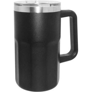 imageOggi Insulated Beer Mug with Handle  Ideal Large Stein Insulated Mug Beverage Glass Beverage Mugs Beer Glasses Beer Glass with Handles Large Stein Oktoberfest  27oz  08ltBlack