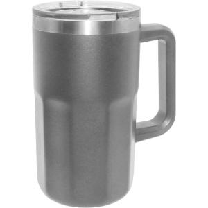 imageOggi Insulated Beer Mug with Handle  Ideal Large Stein Insulated Mug Beverage Glass Beverage Mugs Beer Glasses Beer Glass with Handles Large Stein Oktoberfest  27oz  08ltGray