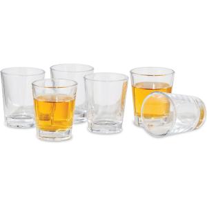 imageOggi Shot Glasses wHeavy Base Set 6  Real Glass Shot Glass Set Cool ampamp Classic Design Ideal Groomsmen Gifts Tequila Shot Glasses Bachelor Party Favors for Men  15oz  44mlClear