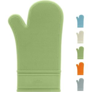 imageOggi Silicone Oven Mitt  Heat Resistant Gloves for Cooking Kitchen Mitts for Oven NonSlip Heat Resistant Oven Mitts Silicone EasytoClean Oven Glove with Textured Grip 12quotx6quot GreySage